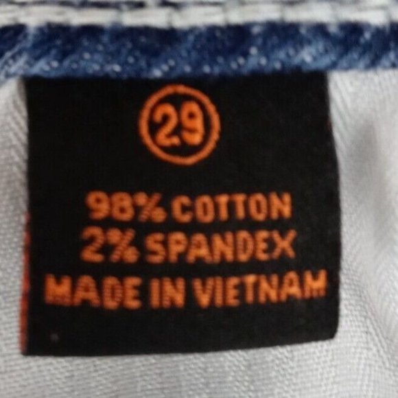 Rancho Estancia Jewelled Distressed Whiskered Embroidered Jeans Size 29 - Picture 10 of 10